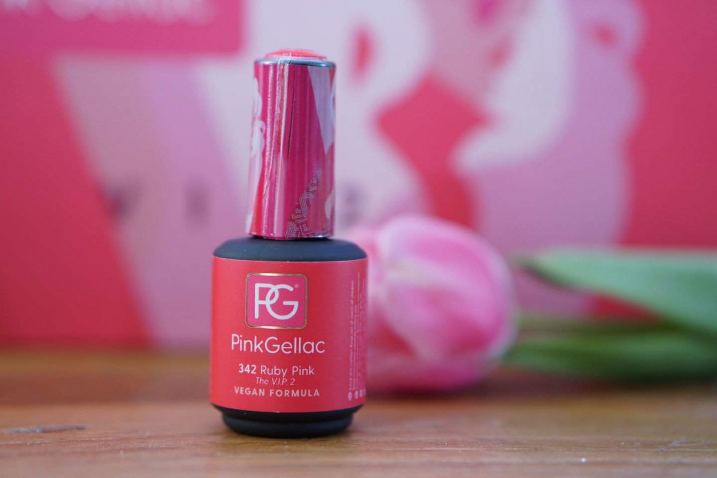 pink gellac 342 Ruby Pink swatches